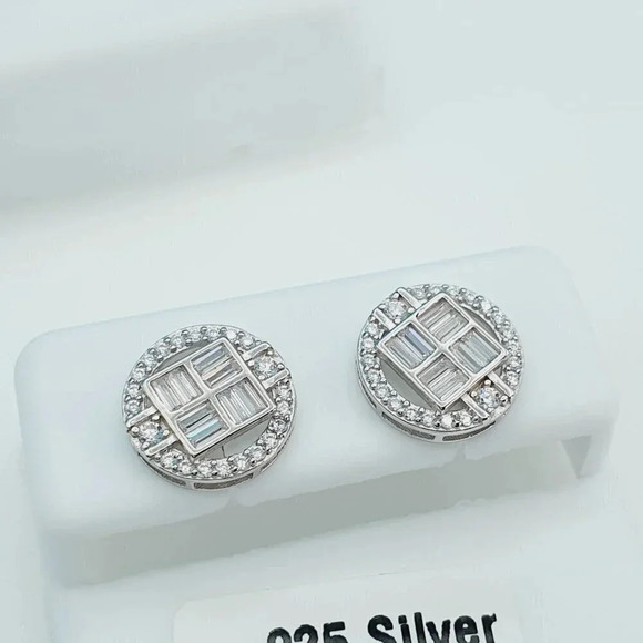 925 Sterling Silver Cubic Zirconia Earrings, U19254788 - Picture 3 of 11